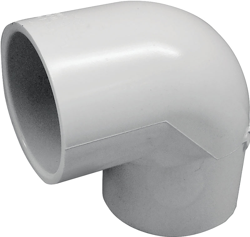 Lasco 406025BC Pipe Elbow, 2-1/2 in, Slip, 90 deg Angle, PVC, SCH 40 Schedule