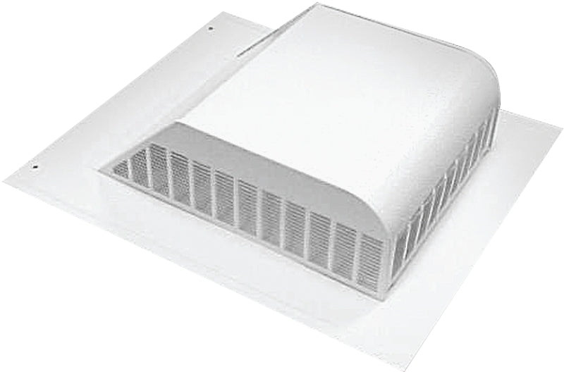 Master Flow SSB960AW Roof Louver, 18 in L, 20-1/2 in W, Aluminum, White