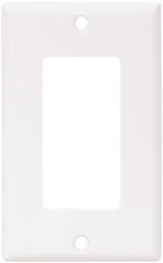 2151W-BOX 1G DECO WALL PLT WHT