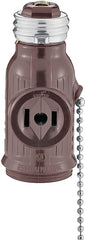 Eaton Wiring Devices BP718B Adapter, 660 W, 2-Outlet, Brown