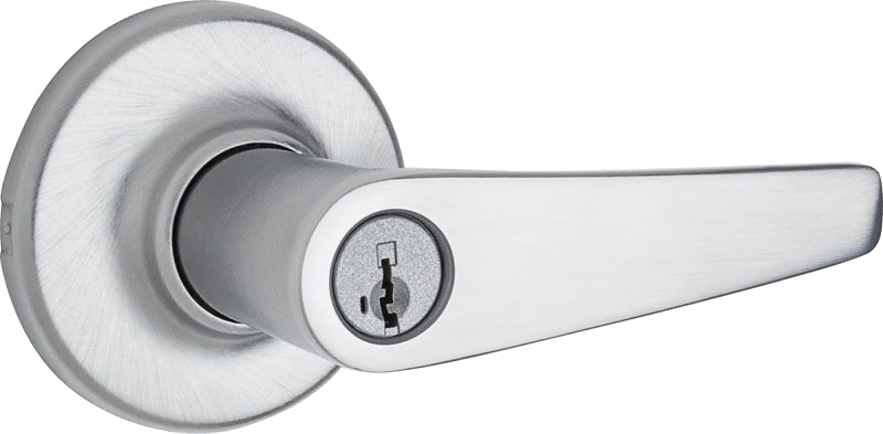 Weiser Elements Kim Series 9GLC5350-060 Entry Lever, Levers Lock, Satin Chrome, Residential, Universal Hand, 3 Grade