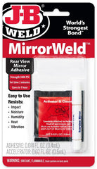 J-B Weld MirrorWeld 33701 Adhesive, Liquid, Blue Green/Dark Amber, 0.4 oz