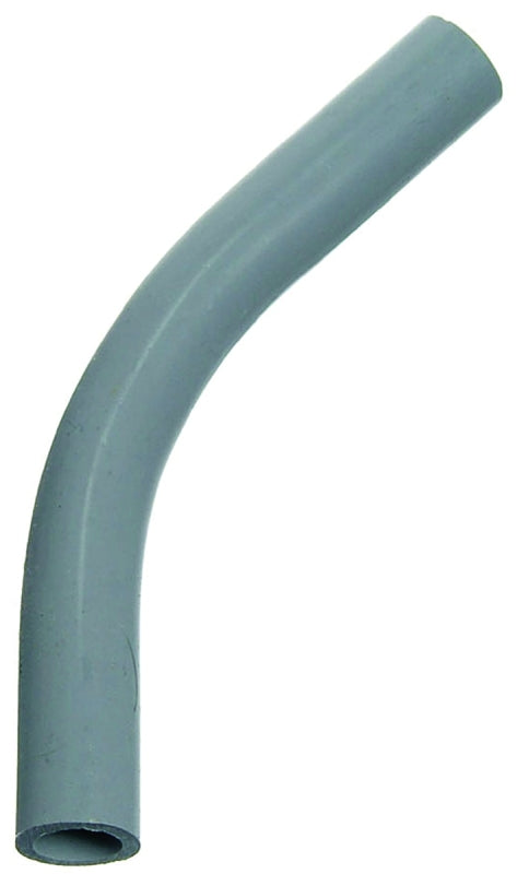 Carlon UA7AFR-CAR Conduit Elbow, 45 deg Angle, 1 in Plain End, PVC, Gray