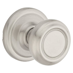 Kwikset Signature Series 720CN 15 CP Passage Door Lockset, Knob Handle, Satin Nickel, 1-3/8 to 1-3/4 in Thick Door