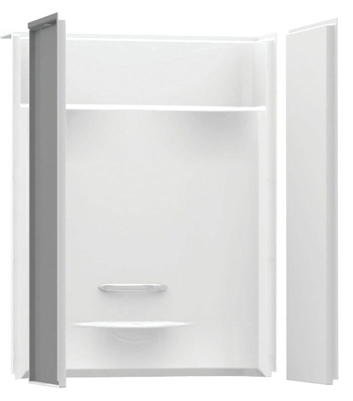 Maax 148069-000-002290 Shower Wall Kit, 47-7/8 in L, 60 in W, Fiberglass, Alcove Installation