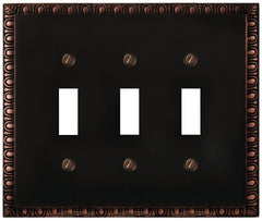 95TTT WALLPLATE TRI-TOGGLE ORB