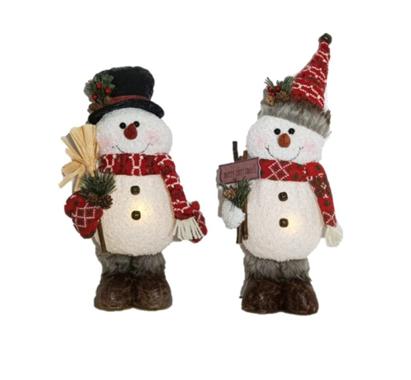 Santas Forest 48903 LED Standing Snowman, B/O, 16 in
