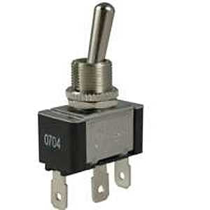 GB GSW-120 Toggle Switch, 125/250 V, SPDT, Spade Terminal, Phenolic Plastic Housing Material, Black
