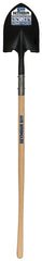 Seymour 49344 Shovel, 9-1/2 in W Blade, 14 ga, Steel Blade, Hardwood Handle, Long Handle, 48 in L Handle