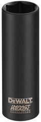 DeWALT IMPACT READY DW2287 Impact Socket, 9/16 in Socket, 3/8 in Drive, Square Drive, 6-Point, Steel, Black Oxide