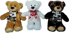 Hometown Holidays 28307/28101 Christmas Bear, Brown/Tan/White