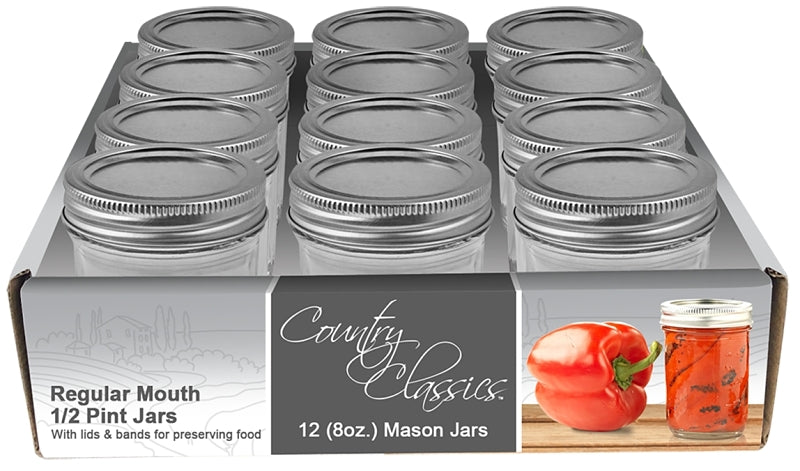 JAR CANNING REG MOUTH GLS 8OZ