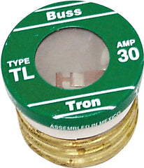 Bussmann BP/TL-30 Plug Fuse, 30 A, 125 V, 10 kA Interrupt, Plastic Body, Time Delay Fuse