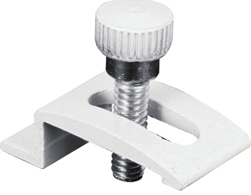 Prime-Line 326-0197 Storm Door Panel Clip, Aluminum, White