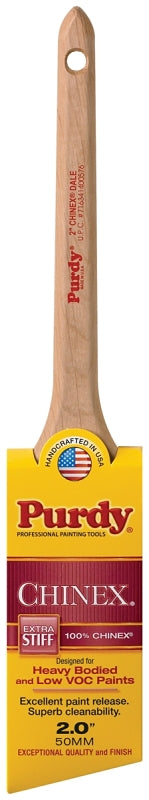 Purdy Chinex Dale 144080920 Trim Brush, Nylon Bristle, Rat Tail Handle