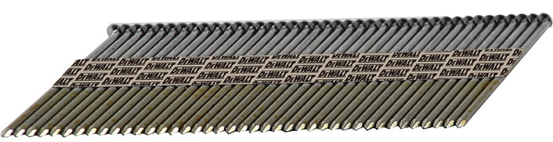 DeWALT DPT-12D120FH Framing Nail, 3-1/4 in L, 30 Gauge, Steel, Bright, Round Head, Smooth Shank