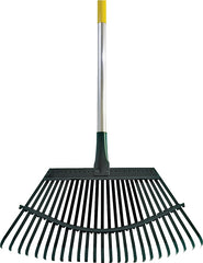 Flexrake 1A Lawn Rake, Steel Tine, 25-Tine, Aluminum Handle, 48 in L Handle