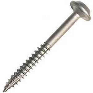 Kreg SML-C150-500 Pocket-Hole Screw, #8 Thread, 1-1/2 in L, Coarse Thread, Maxi-Loc Head, Square Drive, Carbon Steel
