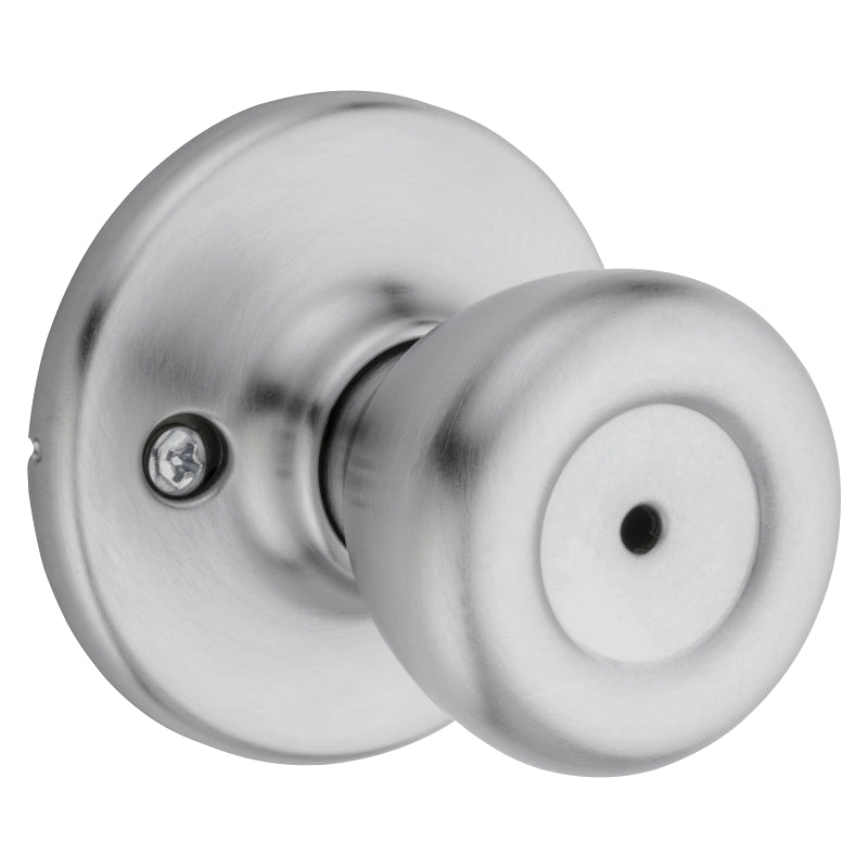 Kwikset 300T26DCP Privacy Door Knob, Satin Chrome