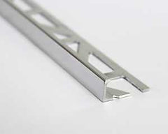 Emser Tile Signature Series ZBL300-430-08025 Edge Protector Trim, Aluminum, Shiny Silver