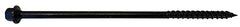 Hillman TimberTite Series LTS-147610/47805 Screw, 1/4 in Thread, Hex Drive, Steel, Ceramic, 10 PK