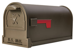 Gibraltar Mailboxes Arlington Series AR15T000 Mailbox, 1475 cu-in Capacity, Galvanized Steel, Bronze, 9-1/2 in W