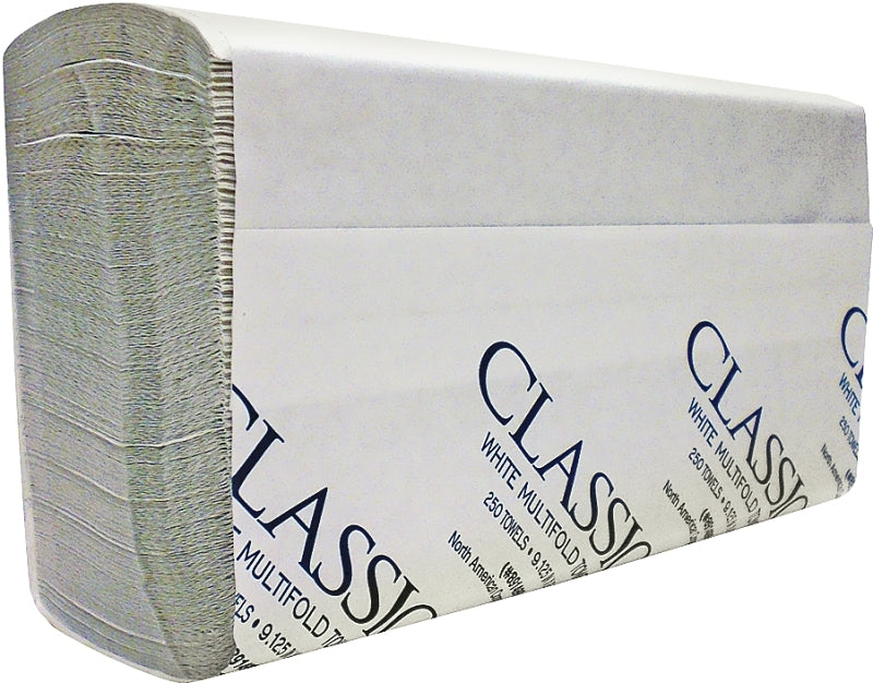North American Paper 891499 Towel, 9-1/2 in L, 9-1/4 in W, 1-Ply
