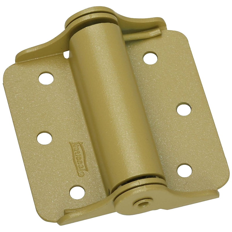 National Hardware N114-785 Spring Hinge, 0.08 in Thick Frame Leaf, Steel, Baked Enamel, Wall Mounting, 25 lb