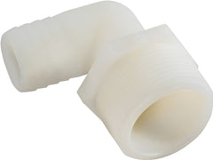 Anderson Metals 53720-0608 Hose Elbow, 3/8 in, Barb, 1/2 in, MPT, 150 psi Pressure, Nylon