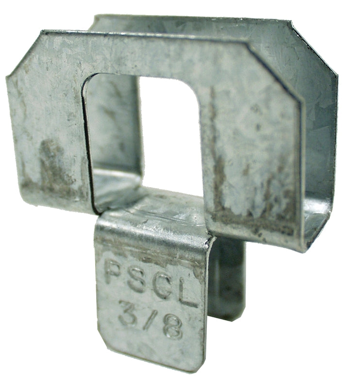 Simpson Strong-Tie PSCL Series PSCL-7/16 Panel Sheathing Clip, 20 ga Thick Material, Steel, Galvanized