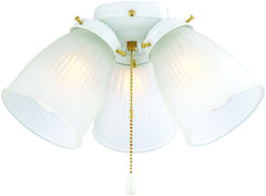 Boston Harbor Ceiling Fan Light Kit, Frosted Glass, White, White