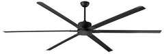 CEIL FAN 6BLD DOWNROD BLK 96IN