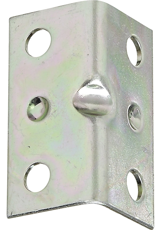 National Hardware N266-262 Corner Brace, 1-1/2 in L, 3/4 in W, Steel, Zinc, 0.04 in Thick Material