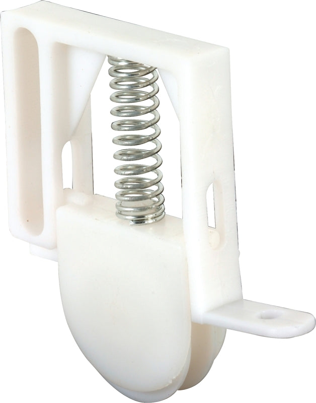 Prime-Line B 529 Roller Assembly, 1 in Dia Roller, 1/4 in W Roller, Polyethylene Roller, Concave Roller, 3/8 in W