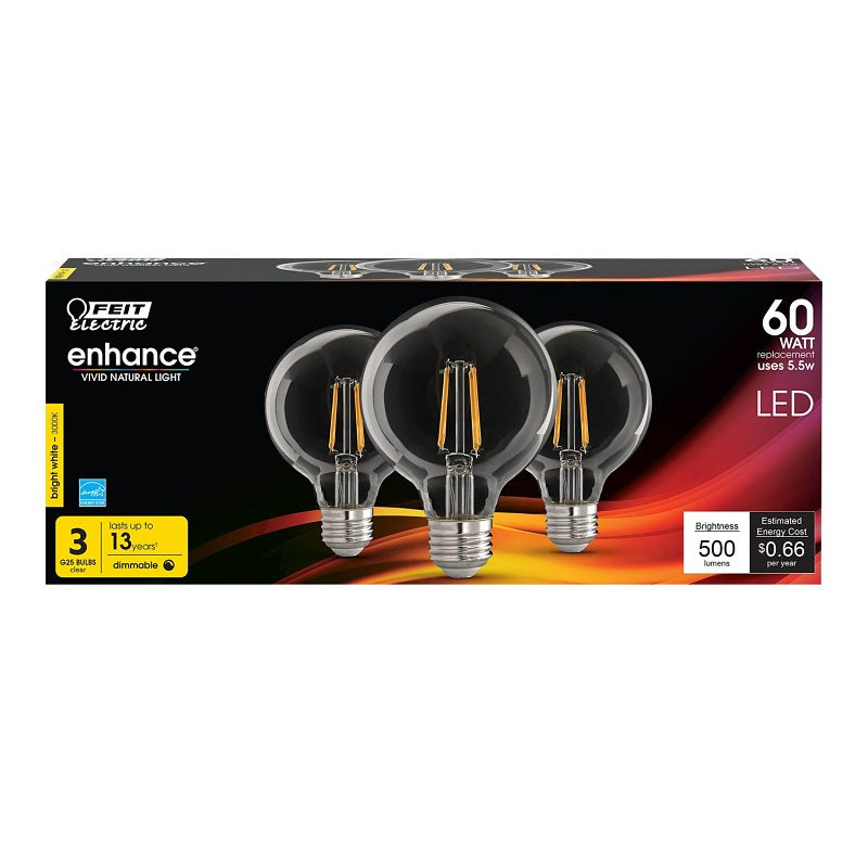 BULB LT LED FIL CLR BW 3K 60W