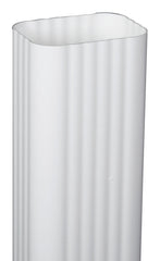 Euramax M0593 Roofing Gutter, 10 ft L, 3 in W, Vinyl, Traditional White