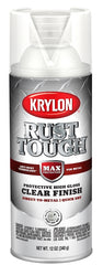 Krylon Rust Tough K09247008 Enamel Spray Paint, Gloss, Clear, 12 oz, Can
