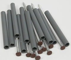 Amerimax 2504319 Gutter Spike and Ferrule, Aluminum/Plastic, Brown