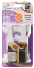 Dreambaby L187 Spring Latch, Plastic, White
