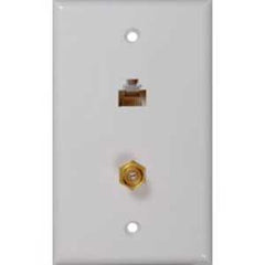 Voxx CTPH557 Series CTPH557R Wallplate, White