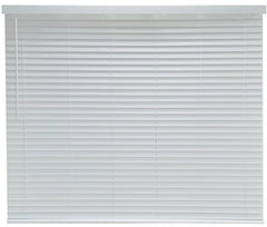 Simple Spaces FWMB-34 Cordless Mini Blind, 60 in L, 72 in W, Faux Wood, White