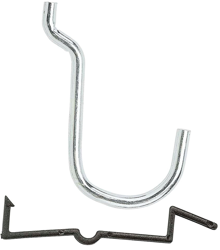 National Hardware N180-024 Peg Hook, 1 in, 1/8, 1/4 in Opening, Steel, Zinc