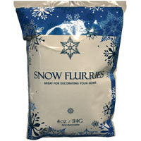 Hometown Holidays 81465 Christmas Specialty Decoration, Snow Flurry, Bagged Snowflakes, Polyester, White