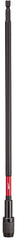 Milwaukee SHOCKWAVE 48-32-4533 Bit Holder, 1/4 in Drive, Hex Drive, 1/4 in Shank, Hex Shank, Steel