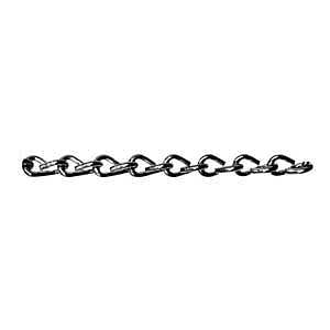 Ben-Mor 51075 Double Jack Chain, #16, 200 ft L, Steel, Brass, 11 lb Working Load