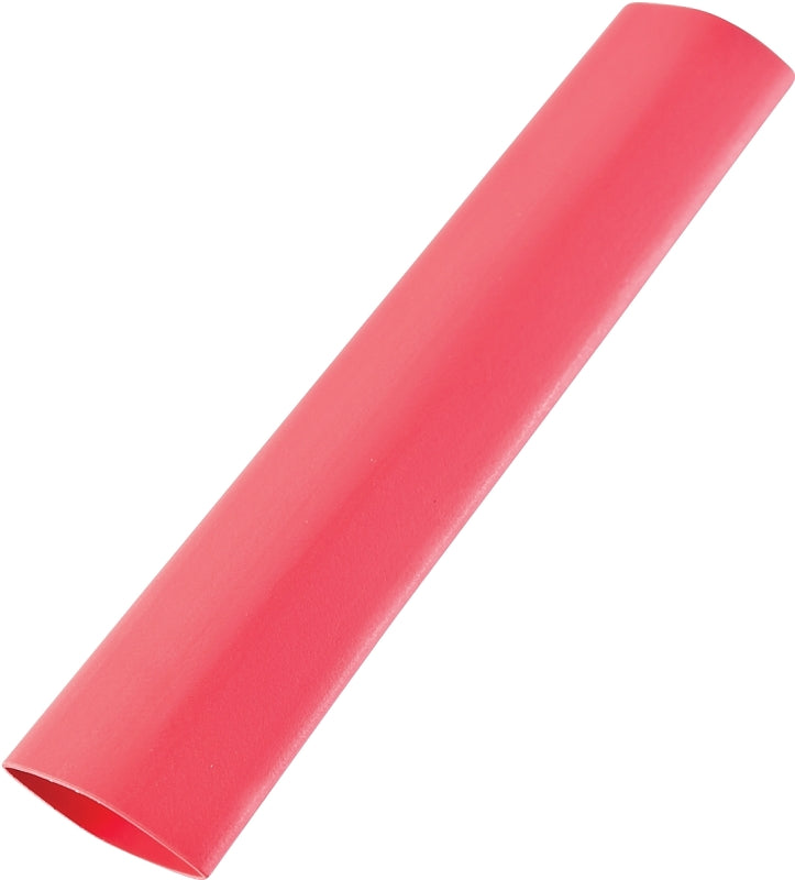 GB HST-375R Heat Shrink Tubing, 3/8 in Expanded, 3/16 in Recovered Dia, 4 in L, Polyolefin, Red