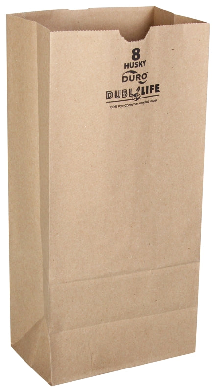 Duro Bag Husky Dubl Lif 70208 Grocery SOS Bag, 8, Recycled Paper, Kraft
