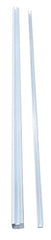 TBR-8-0W RAIL TOP/BTM WHT 8FT