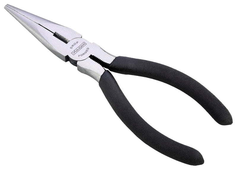 Vulcan PC920-33 Plier, 6-1/2 in OAL, 1.2 mm Cutting Capacity, 4 cm Jaw Opening, Black Handle, Matte-Grip Handle