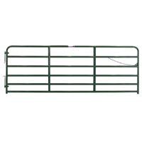 Tarter 2GGCH8 Safety Gate, 8 ft W Gate, 52 in H Gate, Steel Frame, Green